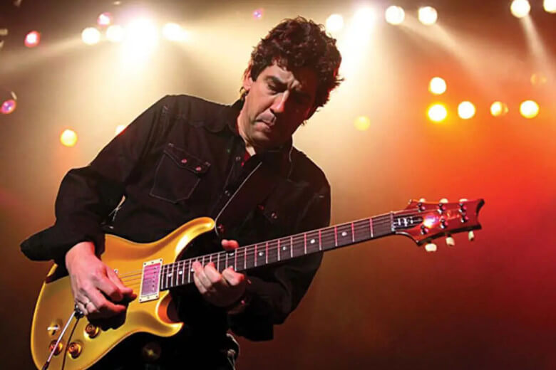 David Grissom mit PRS SE DGT Gold Top David Grissom mit seiner PRS SE DGT Gold Top