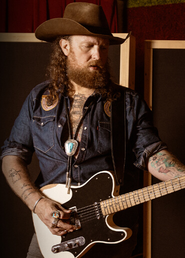 John Osborne mit seiner Fender Telecaster