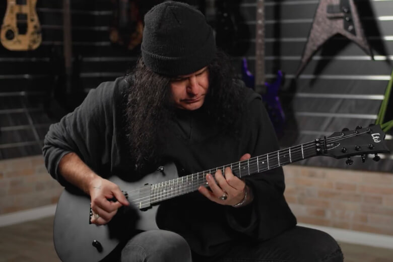 Mille Petrozza mit seiner ESP LTD MK-EC-FR